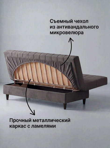 Диван Финка Антрацит (Полоска)- изображение 3